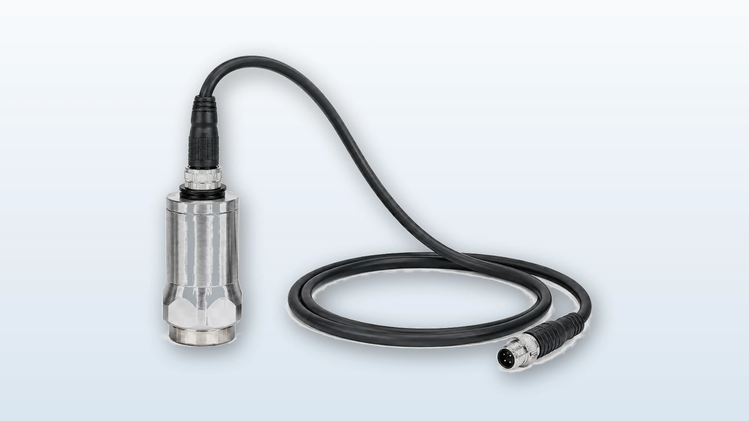 PyXis stainless-steel triaxial vibration sensor and extension cable