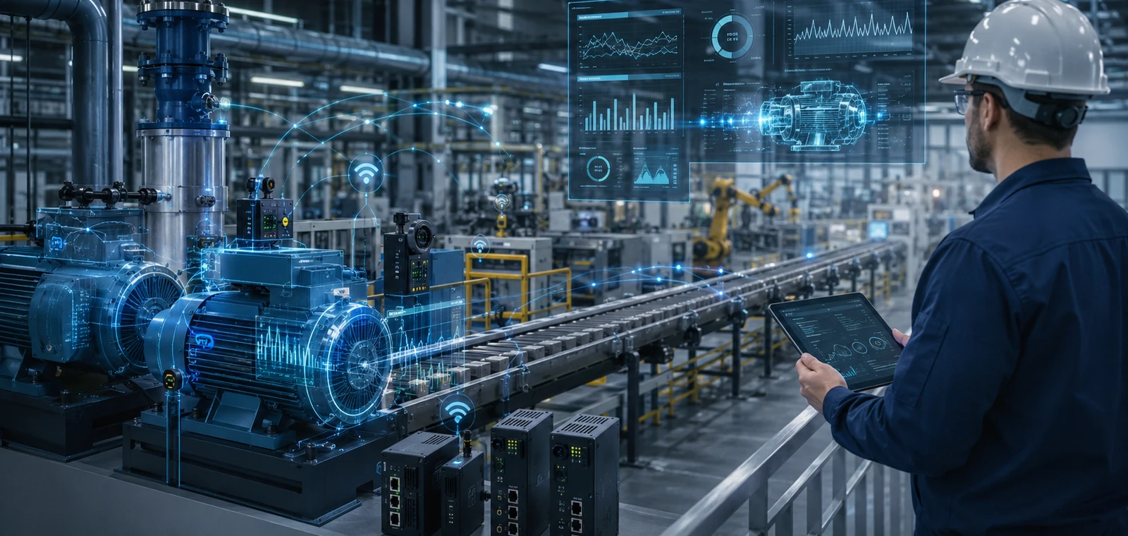 AI-assisted industrial machine diagnostics and monitoring solutions
