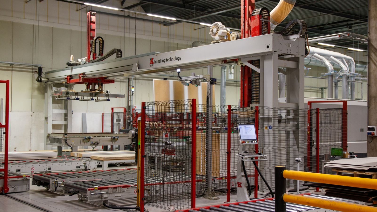Automated production line illustrating Titania sequencer commissioning for controlled output patterns